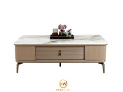 Bàn trà mặt đá Marble vân xám Calacatta - BT212