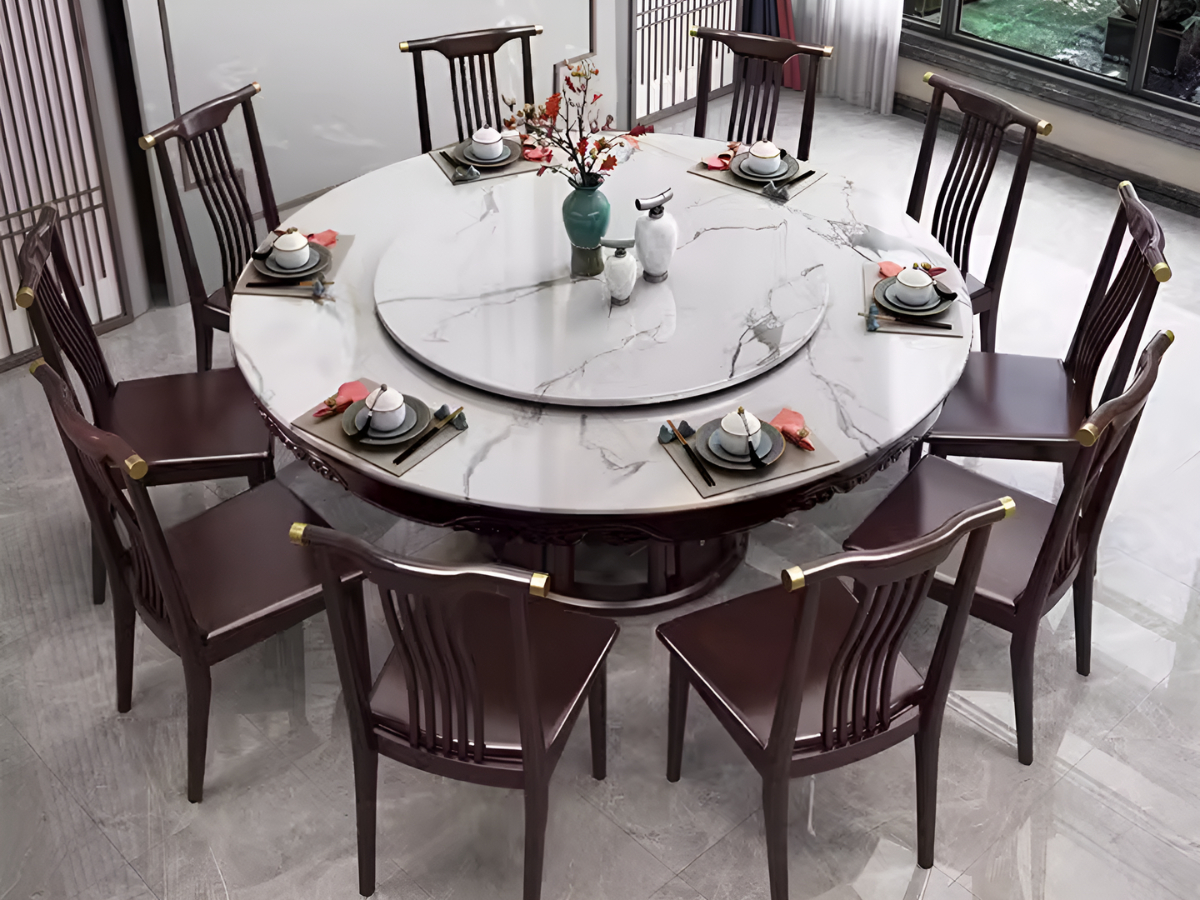 Những điều nên lưu ý trước khi lựa chọn bàn ăn tròn 10 người (Nguồn ảnh: Taobao)