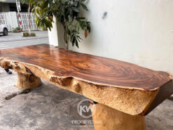 Bàn gỗ me tây nguyên khối cao cấp - BMT127
