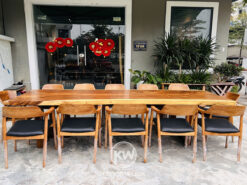 Bộ bàn ghế ăn gỗ me tây nguyên tấm - BMT097 (7)