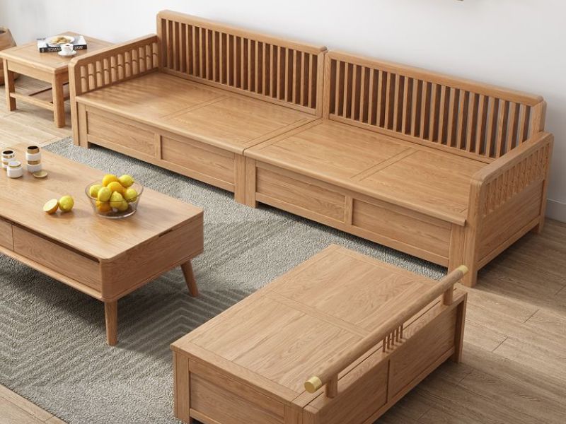 Bộ bàn ghế gỗ MDF kiểu văng sở hữu nét đẹp hiện đại (Nguồn: Sưu tầm)