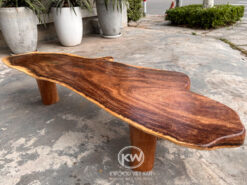 Bàn gỗ me tây nguyên tấm chân gỗ tự nhiên - BMT144