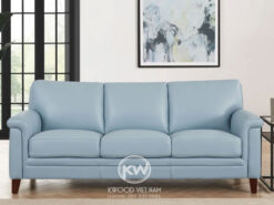 Ghế sofa da cao cấp màu xám bạc - SF380
