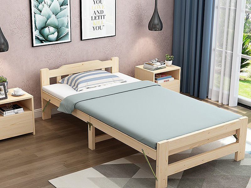 Giường gỗ thông tự nhiên 1m an toàn cho sức khỏe. Giá: 1.2 triệu (Nguồn: Sưu tầm)