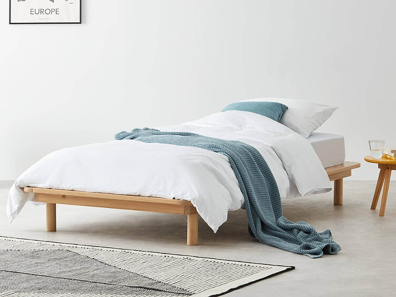 Giường kiểu Nhật thiết kế tuy đơn giản mà đẹp (Nguồn: Sưu tầm)
