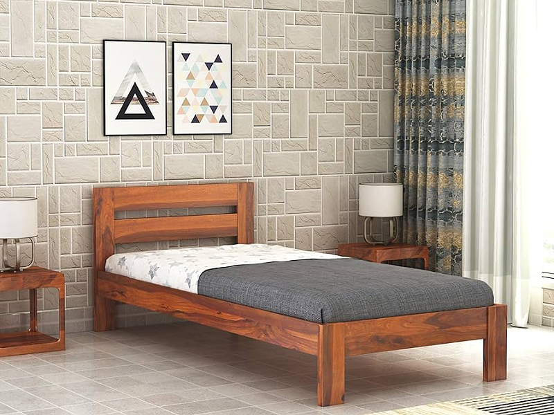 Giường ngủ giá rẻ dưới 1 triệu được làm từ gỗ tự nhiên (Nguồn: Sưu tầm)