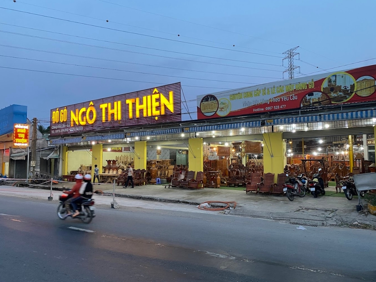 Cửa hàng nội thất đồ gỗ Ngô Thị Thiện Bến Tre (Nguồn: Sưu tầm)