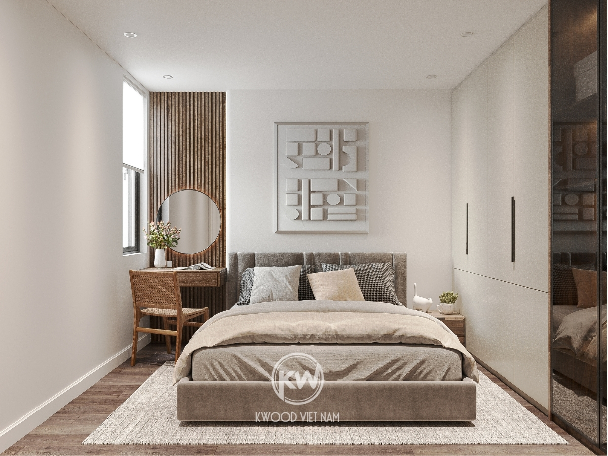 Thiết kế, thi công nội thất phòng ngủ Kwood Việt Nam