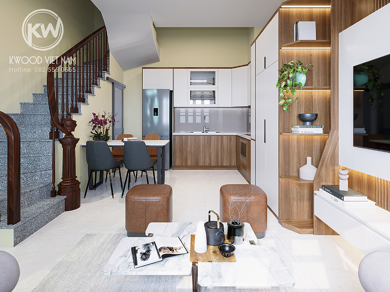 Dự án cải tạo nhà phố được thi công bởi nội thất quận 1 Kwood Việt Nam