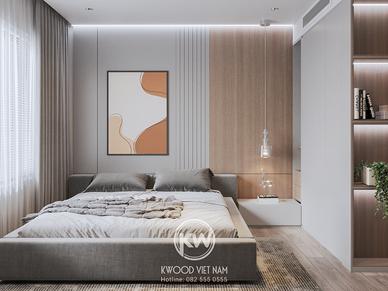 Dự án thiết kế nội thất quận 1 phòng ngủ do Kwood Việt Nam thực hiện- View 1
