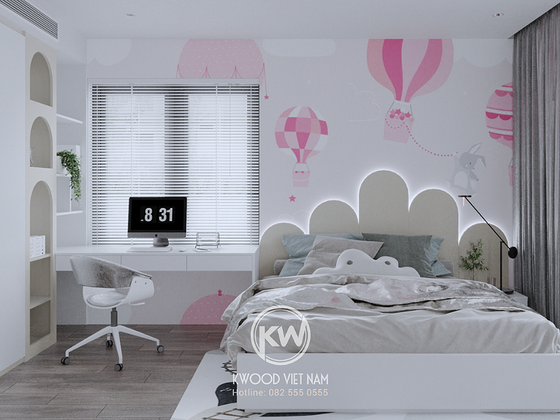 Dự án thiết kế nội thất quận 1 phòng ngủ do Kwood Việt Nam thực hiện- View 6