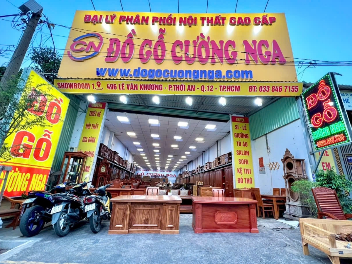 Cửa hàng nội thất Cường Nga Quận 12 (Nguồn: Sưu tầm)