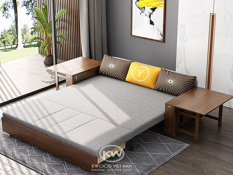 Sofa giường gỗ thông minh, nhập khẩu – Giá: Liên hệ