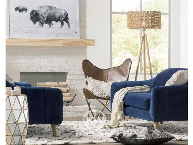 Bố trí sofa đối diện nhau tạo cảm giác gần gũi