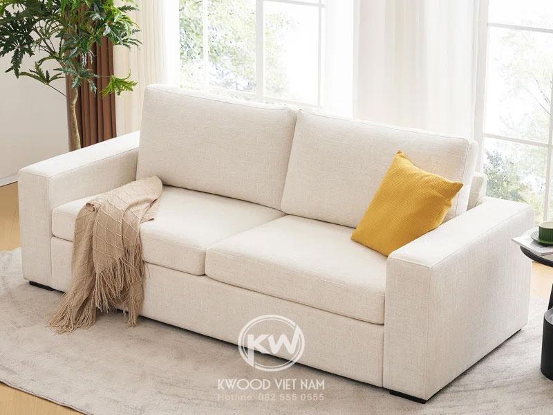 Sofa băng 2 ghế phù hợp với phòng khách diện tích nhỏ