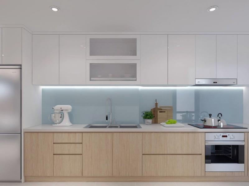 Tủ bếp gỗ công nghiệp MFC (Nguồn: Sưu tầm)