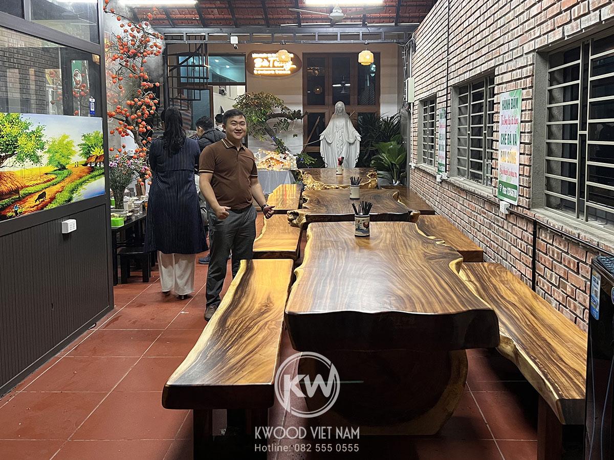 Bộ bàn ghế K3 gỗ me tây do Kwood Việt Nam sản xuất