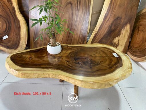 Bàn cafe gỗ me tây nguyên tâm- BMT181