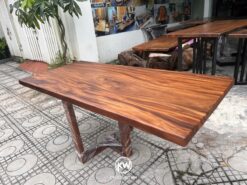 Mặt bàn gỗ me tây nguyên tấm 1m6 - BMT187