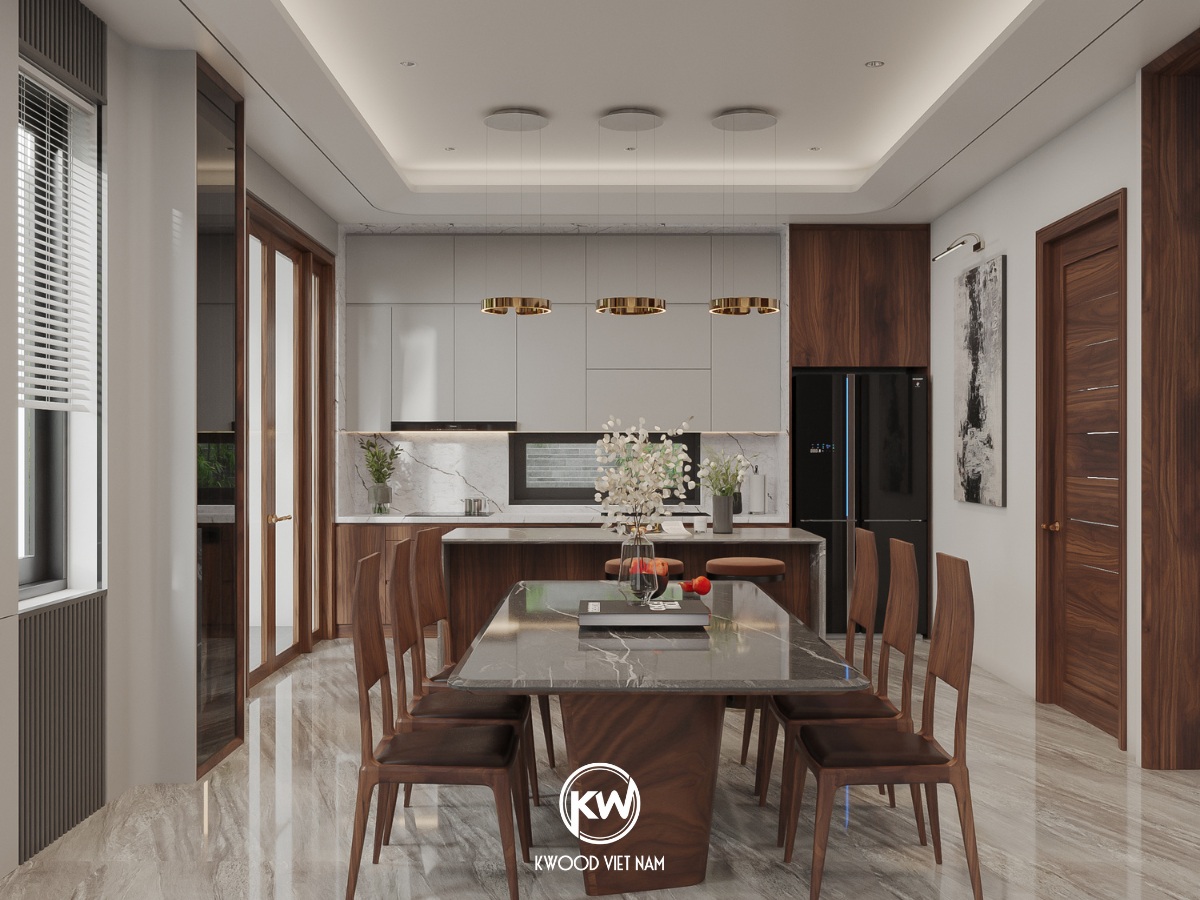 Mẫu thiết kế nội thất phòng ăn hiện đại được ưa chuộng