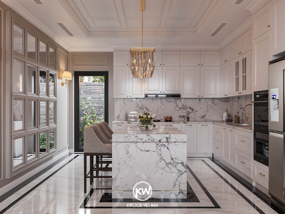 Nội thất nhà bếp đẹp, chỉnh chu tại Kwood Việt Nam