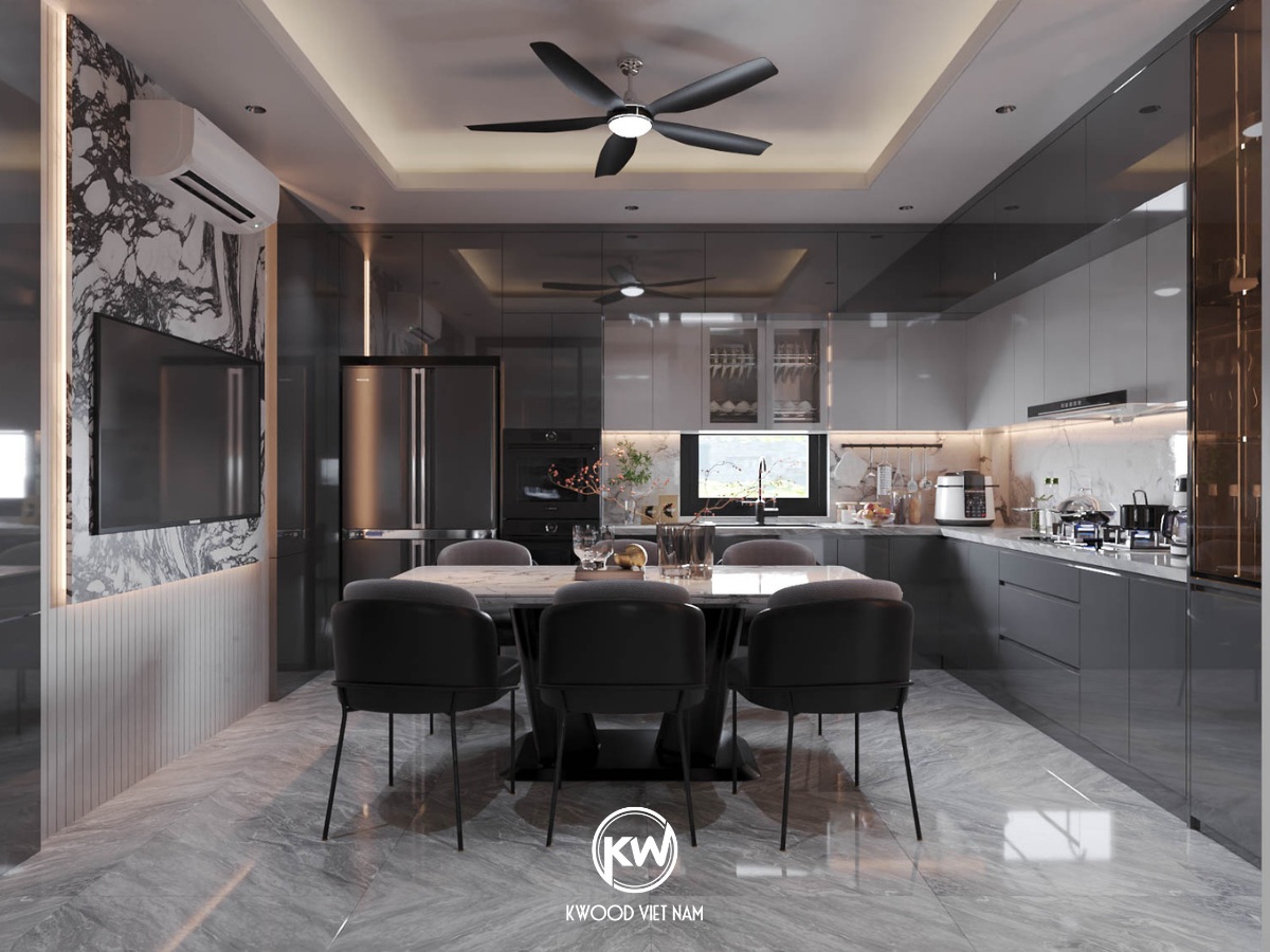 Mẫu tủ bếp đẹp tại Kwood Việt Nam