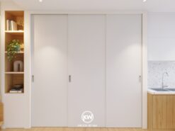 Tủ quần áo cửa lùa gỗ công nghiệp MDF phủ Melamine - TQA36