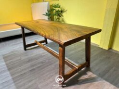 Bàn gỗ me tây nguyên tấm dài 1m8 - BMT198