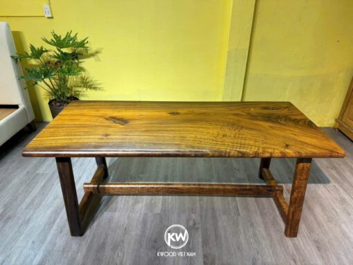 Bàn gỗ me tây nguyên tấm dài 1m8 - BMT198
