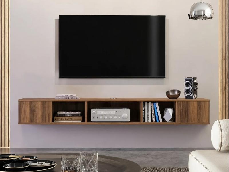 Kệ tivi nhựa Composite giả gỗ tinh tế (Nguồn: Sưu tầm)