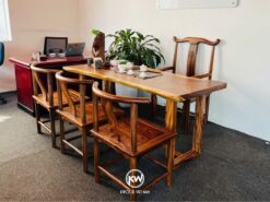 Bàn trà gỗ me tây dài 1m6 - BMT213