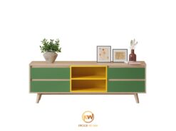 Kệ tivi gỗ công nghiệp phong cách Color Block - KTV92