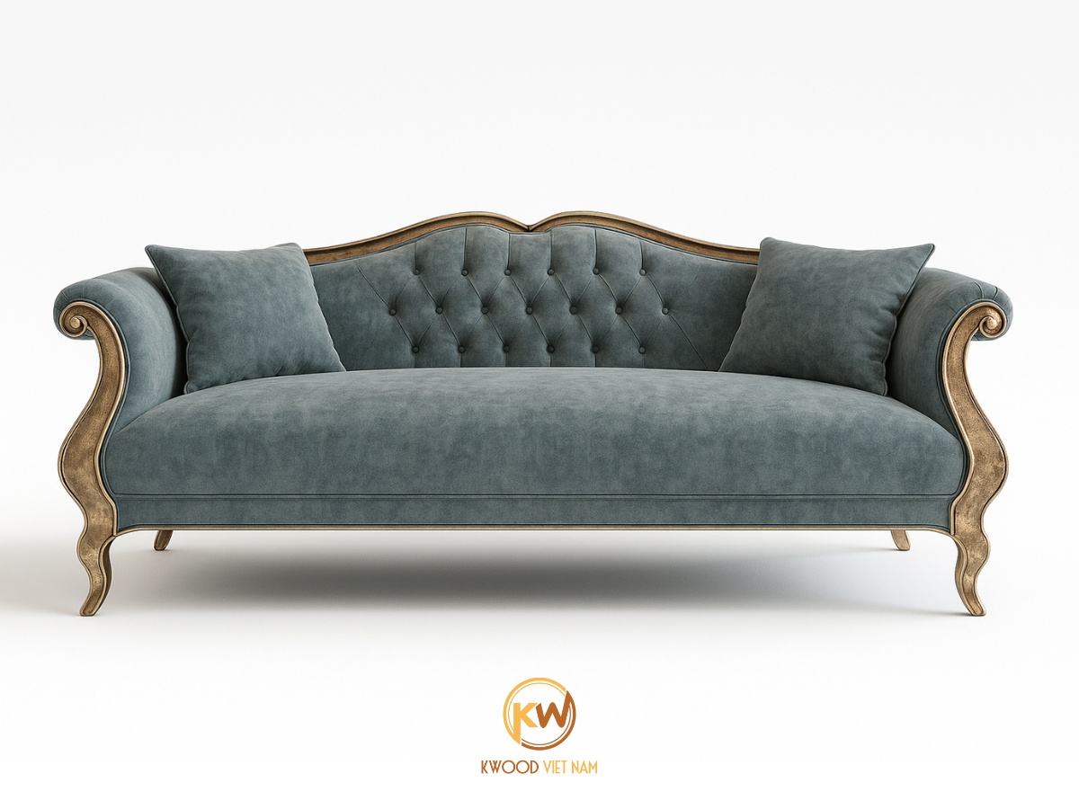 Sofa nỉ tân cổ điển sang trọng - SF150