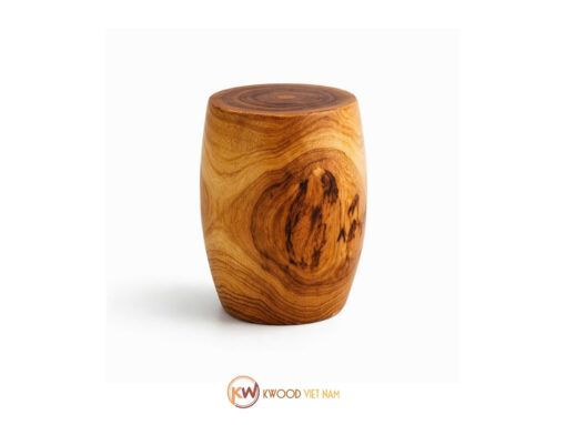 Đôn gỗ me tây nguyên khối dáng trụ trống - DG109